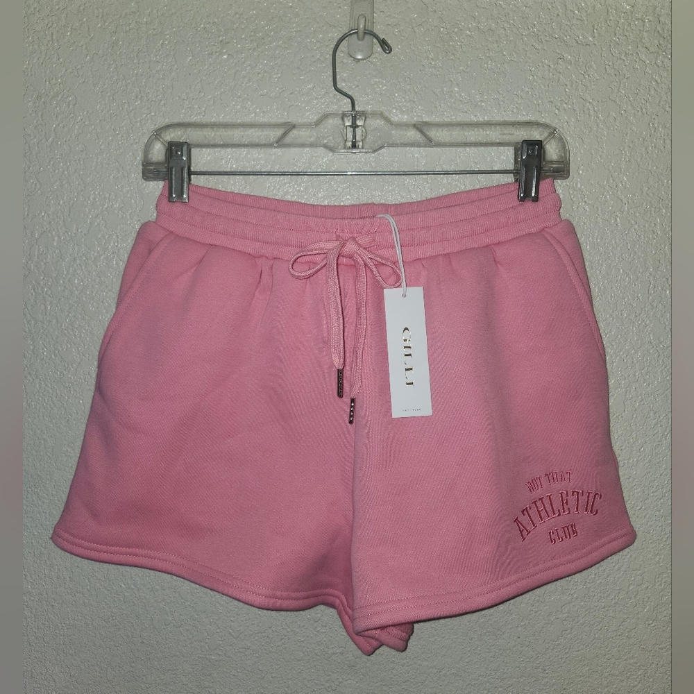 🩷NWT Gilli “NOT That Athletic Club Shorts w/Pockets🤗" Pink🩷 Sz Small